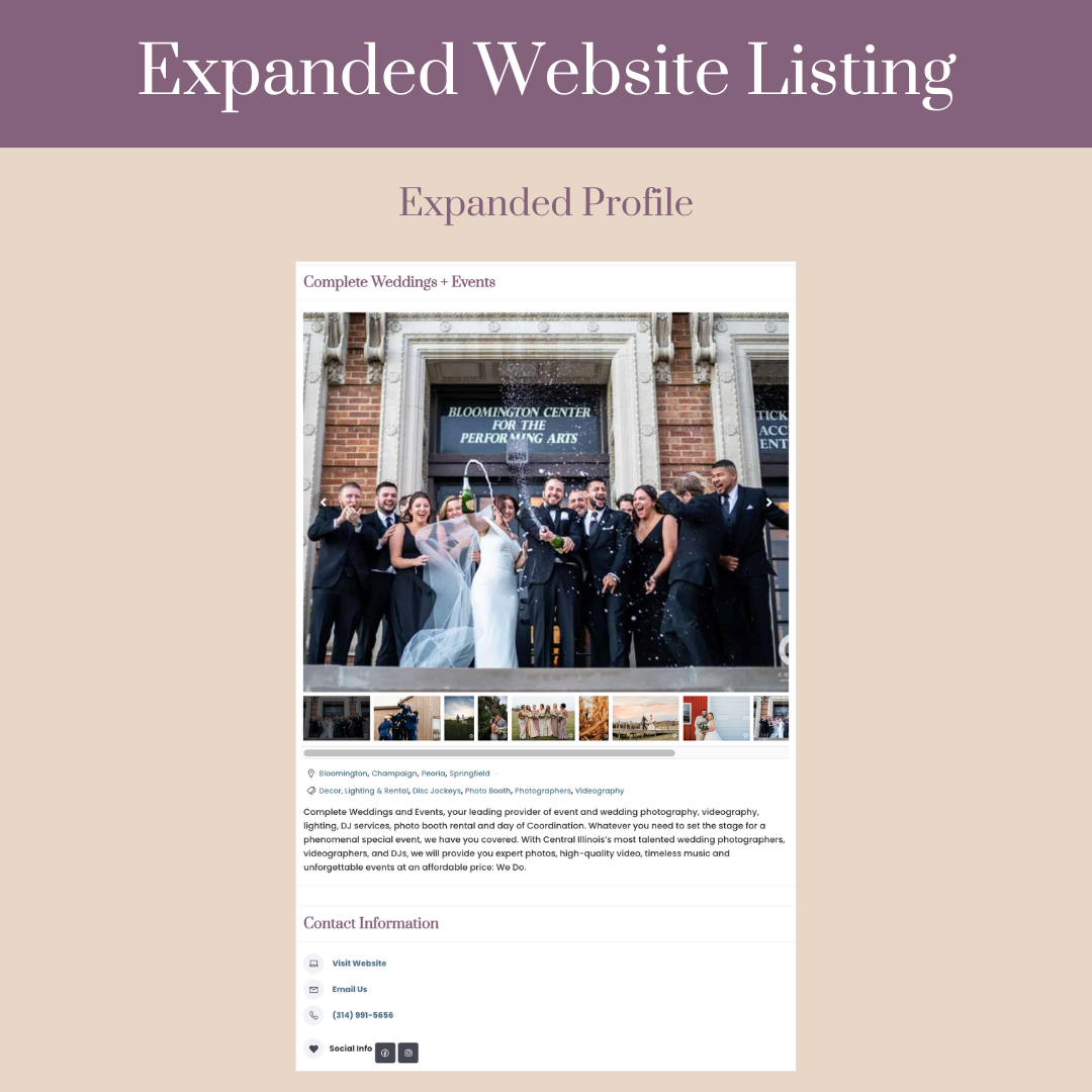 Expanded Website Listing