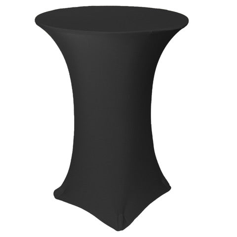 Cocktail Round Table with Black Spandex Covering | Peoria | January 7, 2024